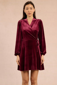 Velvet Wrap Dress