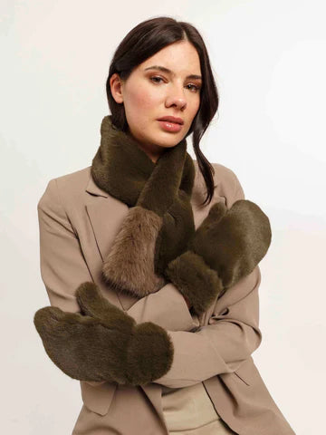 Faux Fur Mittens