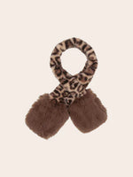 Load image into Gallery viewer, Faux Fur Animal Print Scarf
