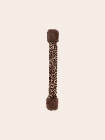 Faux Fur Animal Print Scarf