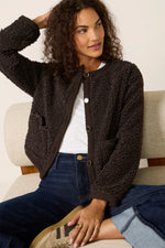 Load image into Gallery viewer, Cuddle Up Faux Shearling Cardigan
