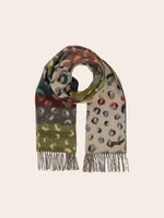 Load image into Gallery viewer, Double Face Cashmink Scarf with Leo Print
