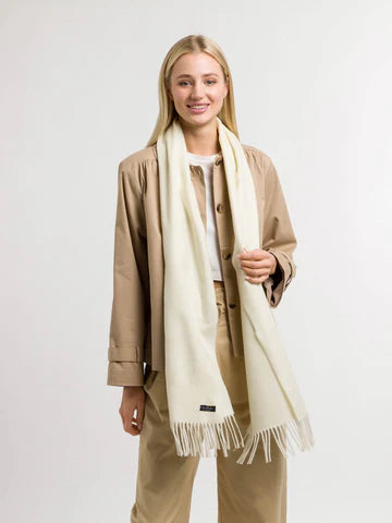 Solid Cashmink Scarf with Fringe