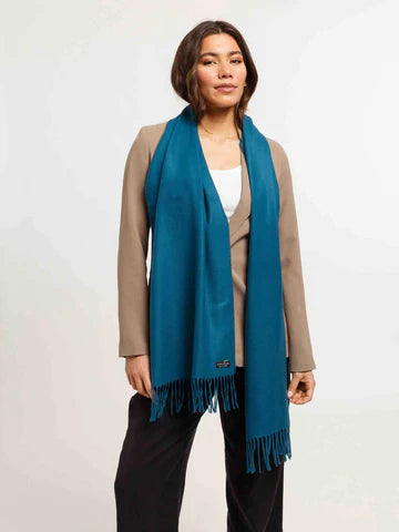 Solid Cashmink Scarf with Fringe