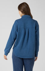 Load image into Gallery viewer, Washed Indigo Knit Shirt
