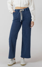 Load image into Gallery viewer, Washed Indigo Knit Pant
