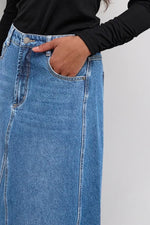 Load image into Gallery viewer, Hera Denim Skirt
