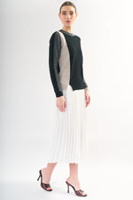 Load image into Gallery viewer, Tri Tone Colour Block Cashmere Sweater
