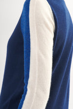 Load image into Gallery viewer, Tri Tone Colour Block Cashmere Sweater
