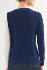 Load image into Gallery viewer, Tri Tone Colour Block Cashmere Sweater

