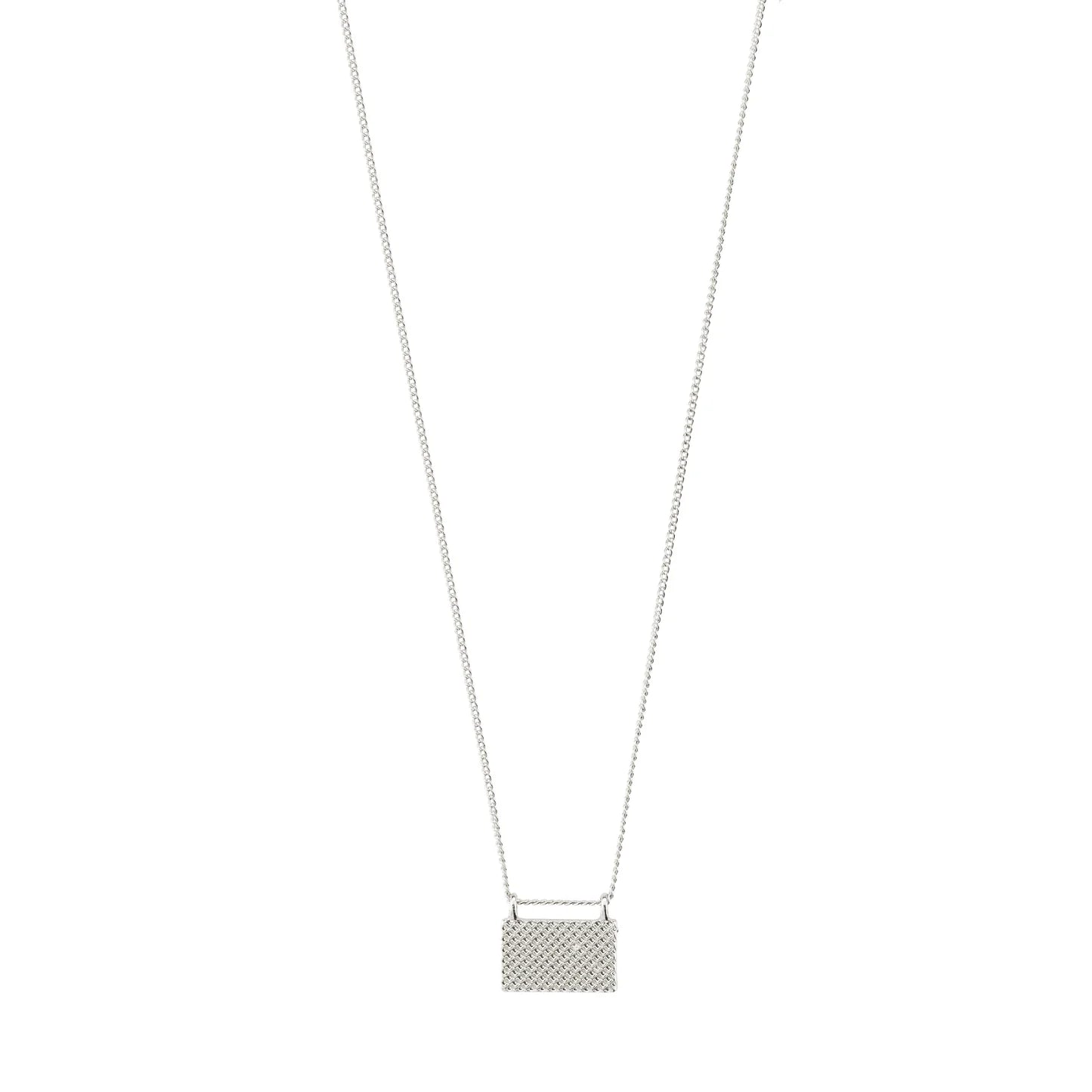 Pulse Silver Pendant Necklace