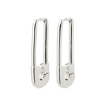 Load image into Gallery viewer, Pace Silver Safety Pin Earrings
