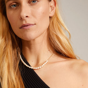Berthe Pearl Gold Plated Necklace