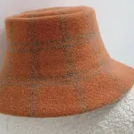 Plaid Wool Bucket Hat
