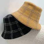 Load image into Gallery viewer, Plaid Wool Bucket Hat
