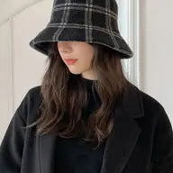 Plaid Wool Bucket Hat