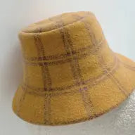 Plaid Wool Bucket Hat