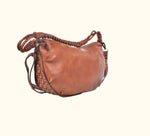 Load image into Gallery viewer, Luce Washed Leather Hobo Bag

