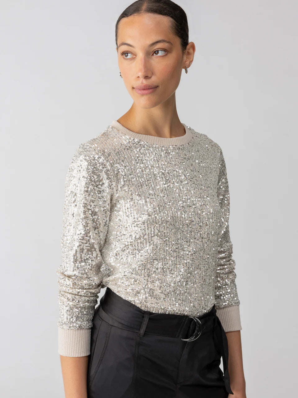 Sparkle Together Top in Champagne