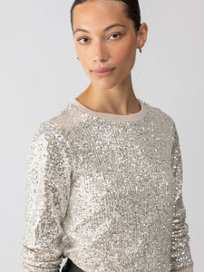 Sparkle Together Top in Champagne