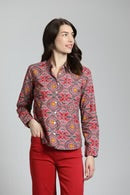 Load image into Gallery viewer, Decorative Paisley Medallion Blouse
