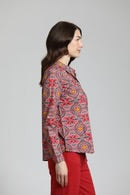 Load image into Gallery viewer, Decorative Paisley Medallion Blouse
