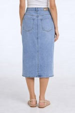 Load image into Gallery viewer, Leila Long Denim Skirt
