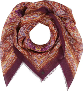 Tapestry Square Light Weight Wool Scarf