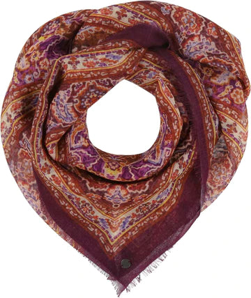 Tapestry Square Light Weight Wool Scarf