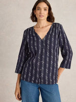 Load image into Gallery viewer, Rae Organic Cotton V-Neck Top
