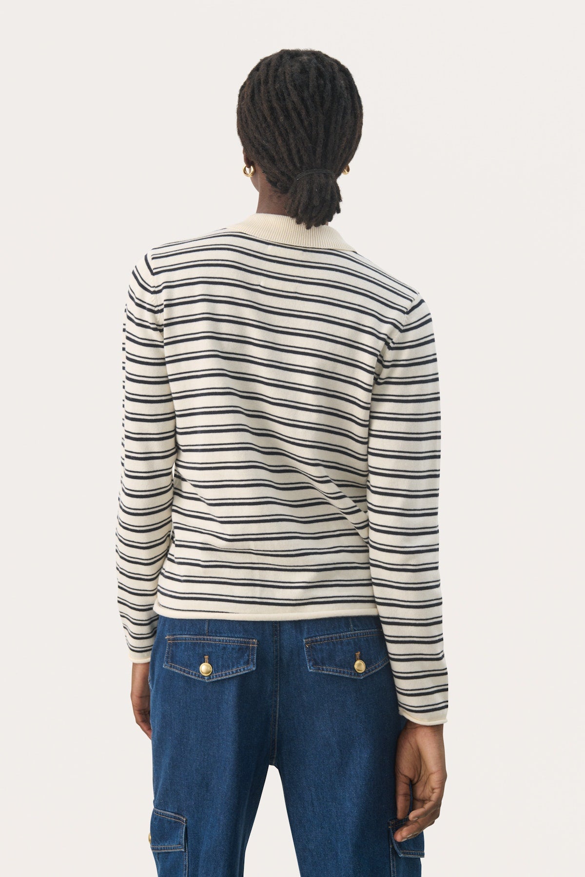 Putu 1/4 Striped Zip