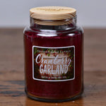 Load image into Gallery viewer, 26oz Canister Jar Cranberry Garland

