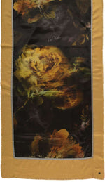 Load image into Gallery viewer, Painted Rose Patchwork Silk Blend Scarf
