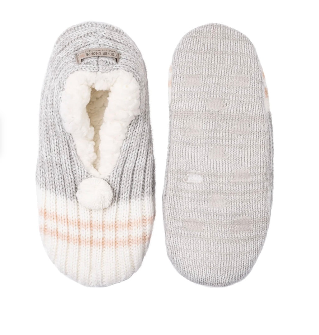 Plush Pom Pom Slippers